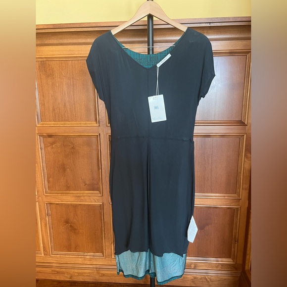 MaxMara Dress Cap Sleeves Emerald Green Size 12 - Picture 13 of 16